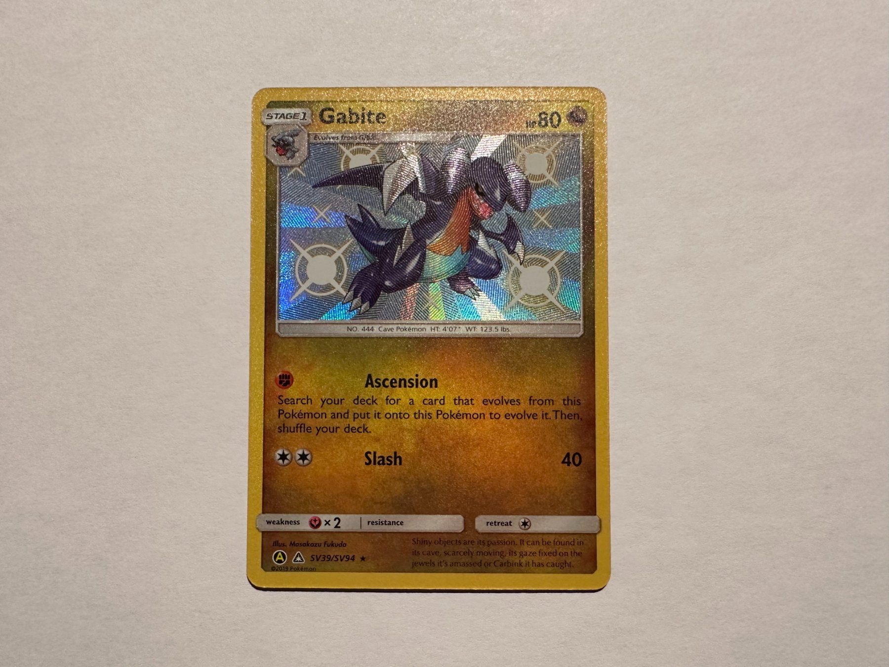 Pokémon Carte collezionabili: Gabite Shiny Hidden Fates EN – Usato da Hagendorn venduto da Pokecollectorch 1