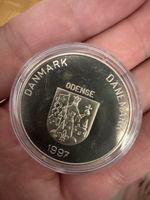 Pièce Danemark Odense 1997 5 Euro voile navire
