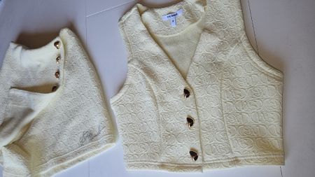 Steve Madden Damen Set Grösse 6/8 Top & Rock gelb neuwertig