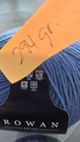 Rowan Wolle jeansblau 294 Gramm Strickgarn weich neuwertig