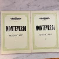 Monteverdi Madrigale I + II Edition Peters Nr. 3232a + 3232b