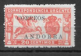 Andorra Spanische Post Nr. 13 Eilmarke ** 28.3.1928
