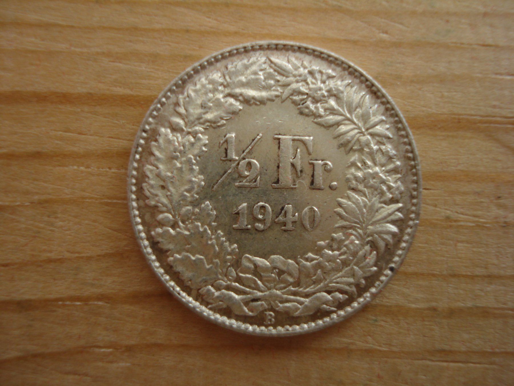 Alle Münzen: (S1)      1/2 Franken 1940 UNZ – Gebraucht aus Erlach von Net-Coins