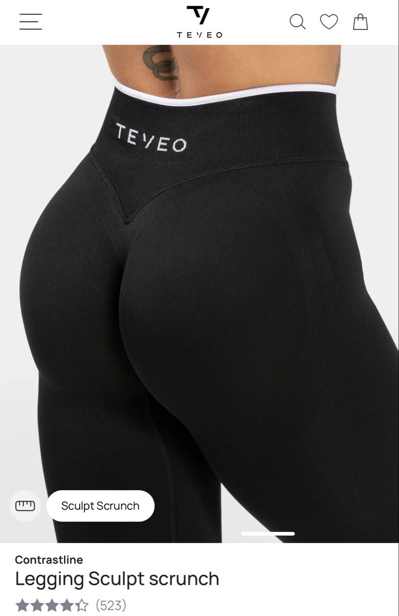 Teveo Leggings: Legging Sculpt scrunch TEVEO – Nuovo e nell'imballaggio originale da Biel/Bienne venduto da cue_gb58 1