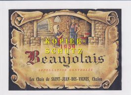 Etikette - Beaujolais 1959 /bd
