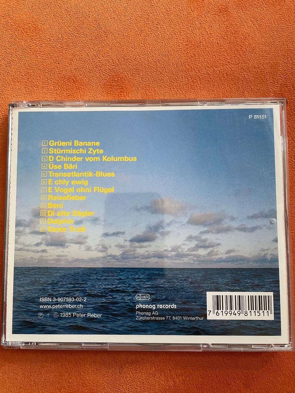 CD: Peter Reber - Grüeni Banane CD – Usato da St.Gallen venduto da Korb0 1