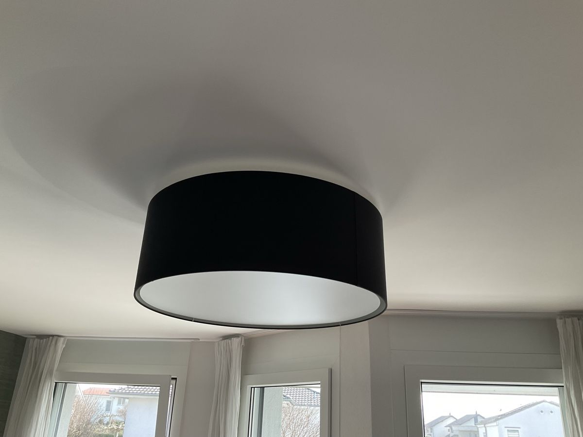 Lampadari & plafoniere: Deckenleuchte aus schwarzer Seide – Usato da Oberkirch LU venduto da Roeschu28 2