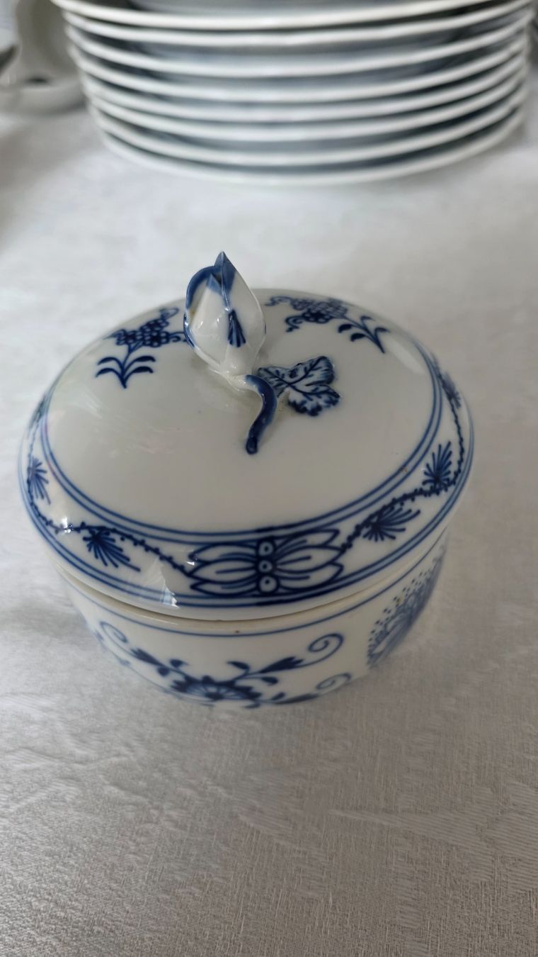 Zuccheriere: Meissen Zwiebelmuster Dose – Usato da Wittenbach venduto da rose_rosi 1