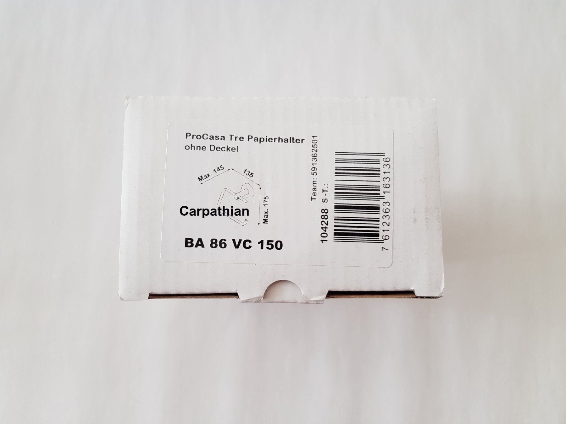WC: Papierhalter ProCasa Tre **TOP ANGEBOT** – Nuovo e nell'imballaggio originale da Unterlunkhofen venduto da Carpathian 3
