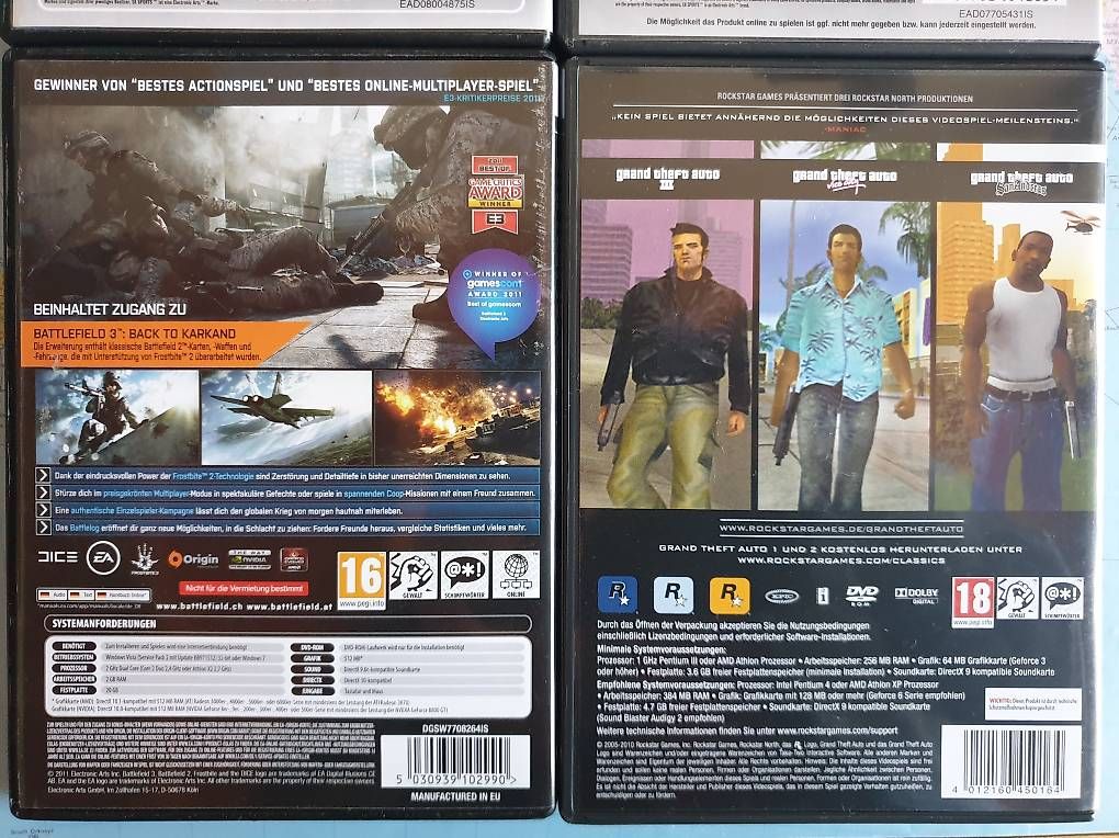 Giochi: PC Games Fifa 2004 2006, Battlefield 3 – Usato da Olten venduto da gabriel_27 1