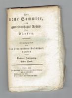 Der neue Sammler, 1807, absolute Rarität