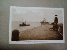 AK Schiff Kreuzer Albatros Mole von Emden
