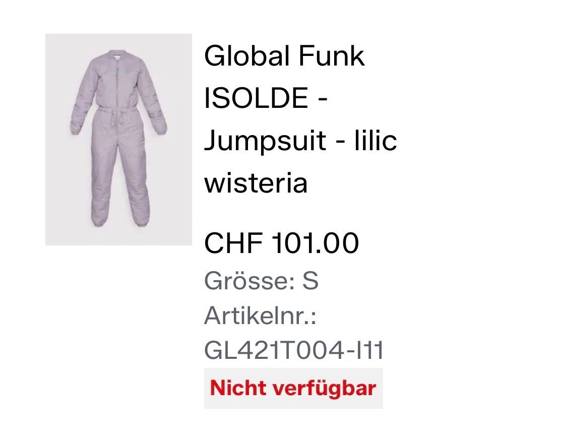 Tute: ALLES RAUS Jumpsuit Winter – Usato da Kloten venduto da simones.thriftshop 3