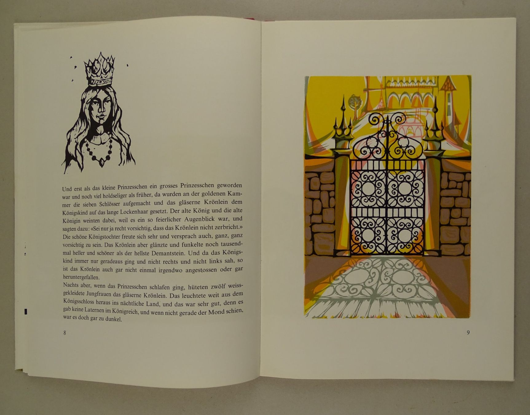 Bücher: DAS GLÄSERNE KRÖNLEIN, HOLZSCHNITTE, MÄRCHEN – Gebraucht aus Grüningen von Kartensammler 4