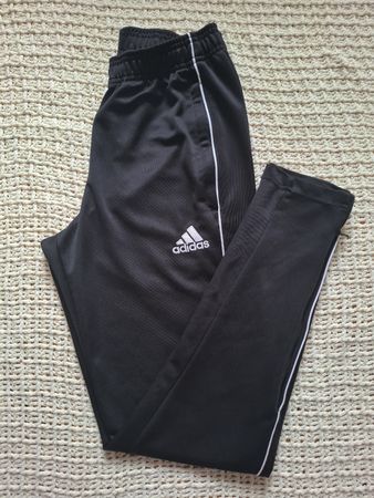 ADIDAS Pantalon survêtement noir 3 bandes taille S
