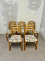 4er Set dänische skandinavische Holz Stühle by Dyrlund