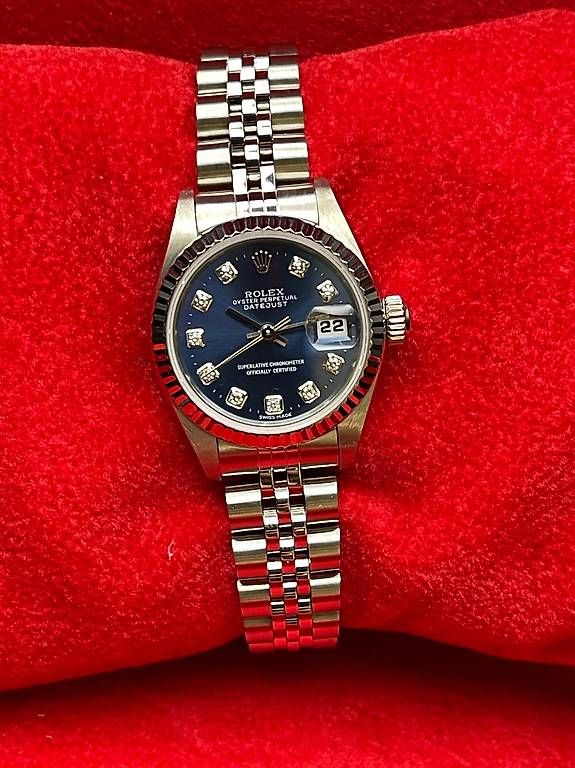 Rolex Uhren: Rolex Lady-Datejust 26mm  Ref. 69174  Jubilee Blue Diamond – Gebraucht aus Lugano von luganotopwatches 9