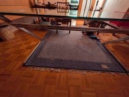 Glastisch T80*B166*H72 Bürotisch 