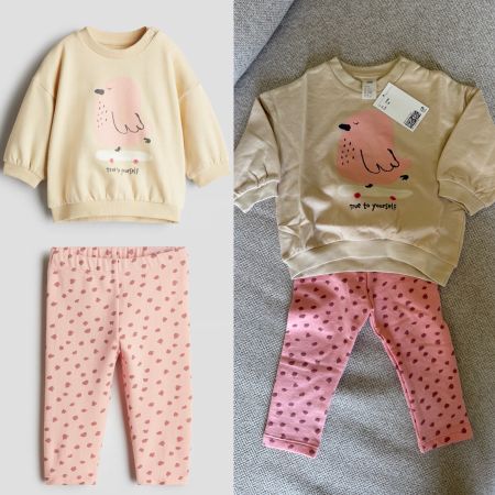 NEU - H&M Baby Sweatshirt & Leggins Set - Gr. 74