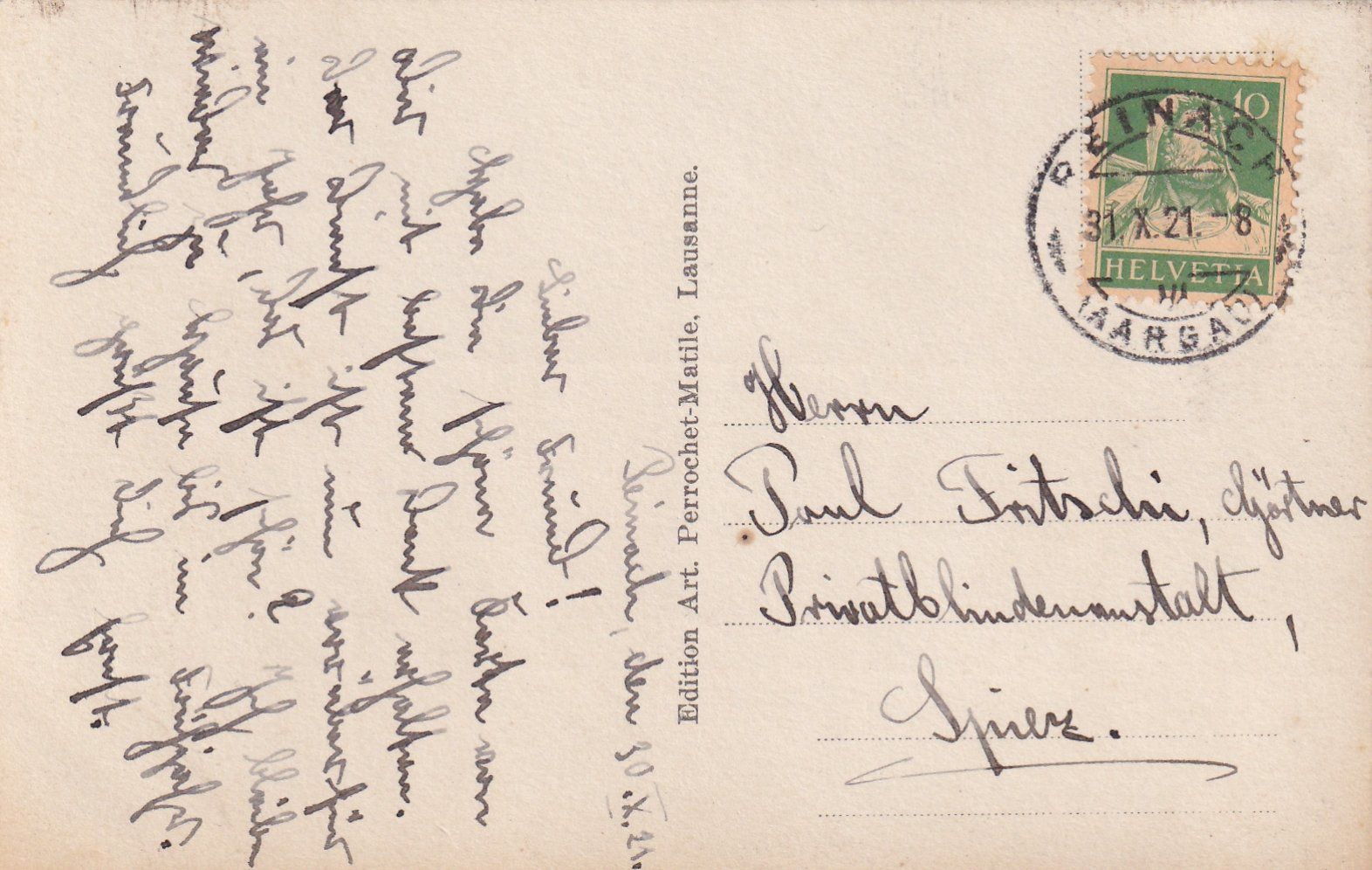 Cartoline postali: La Tour-de-Peilz - Le Château /bb – Usato da Hombrechtikon venduto da Rudolf07 1