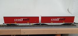ACME 90099 AAE Sggmrss Doppeltragwagen, Container crossrail