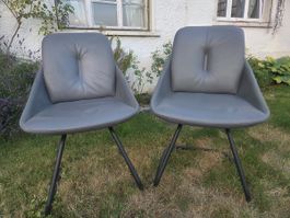 2 Stühle Venjakob Luna Grau guter Zustand