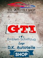 VW GTI Emblem Schriftzug Logo aus Metall NEU in Schwarz