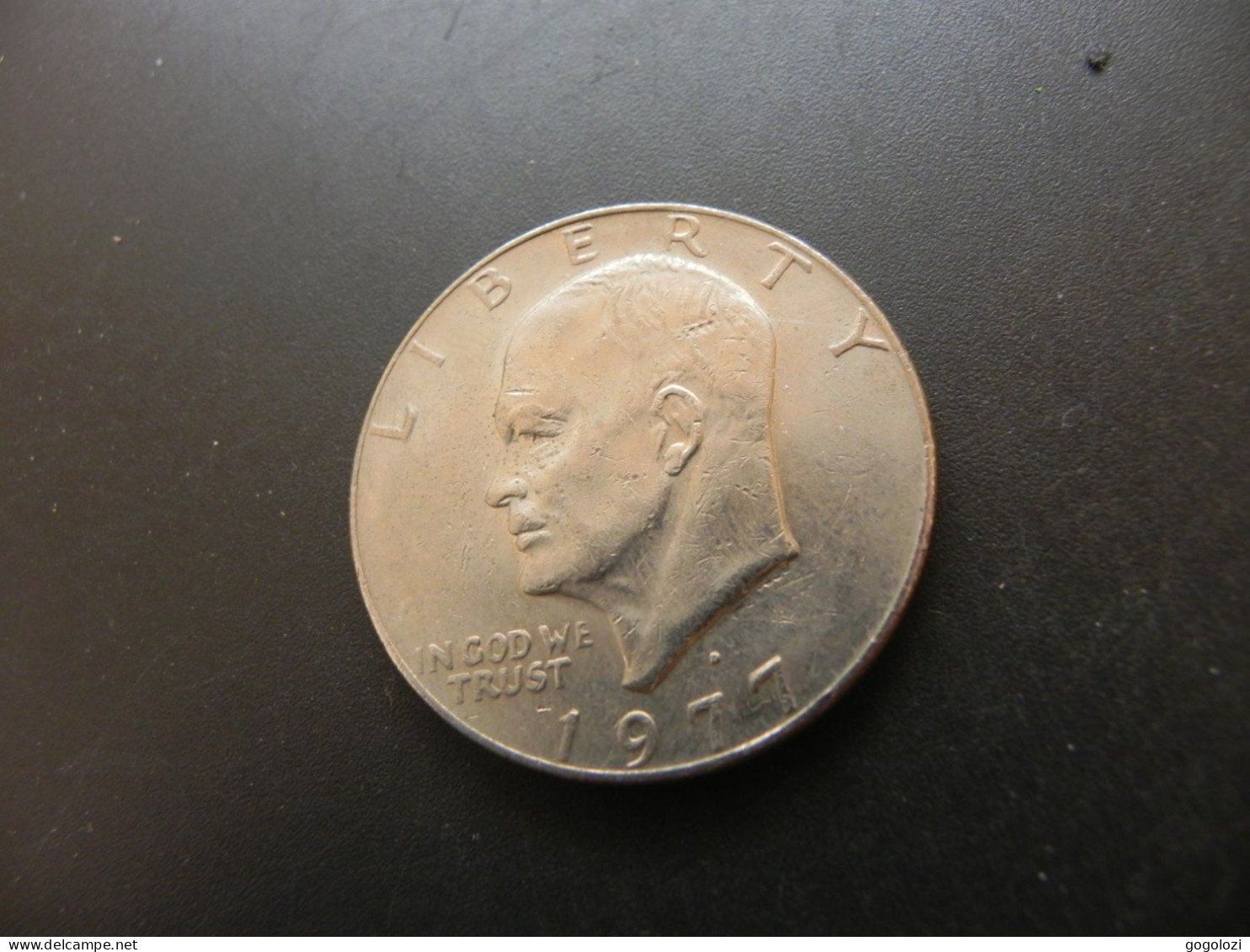Alle Münzen: USA 1 Dollar 1977 D Eisenhower – Gebraucht aus Biel/Bienne von Gogolozi