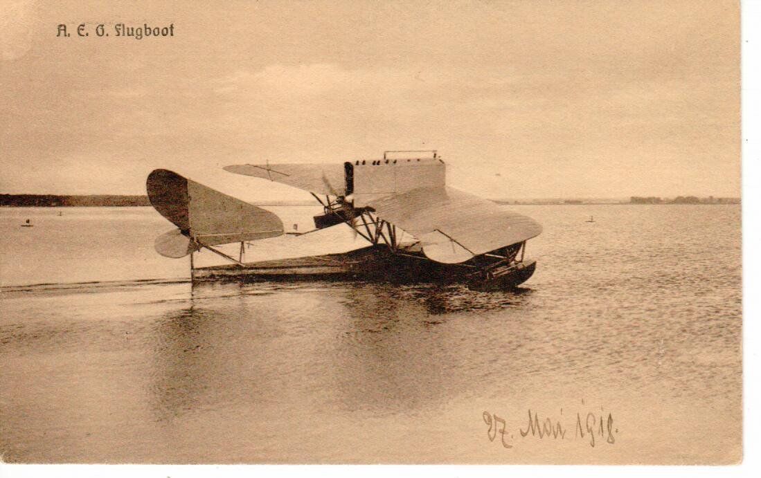 Cartoline postali: A.E.G. Flugboot 1918 – Usato da Wolhusen venduto da Curver9