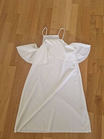 Mango Weißes ärmelloses Kleid - Grösse M