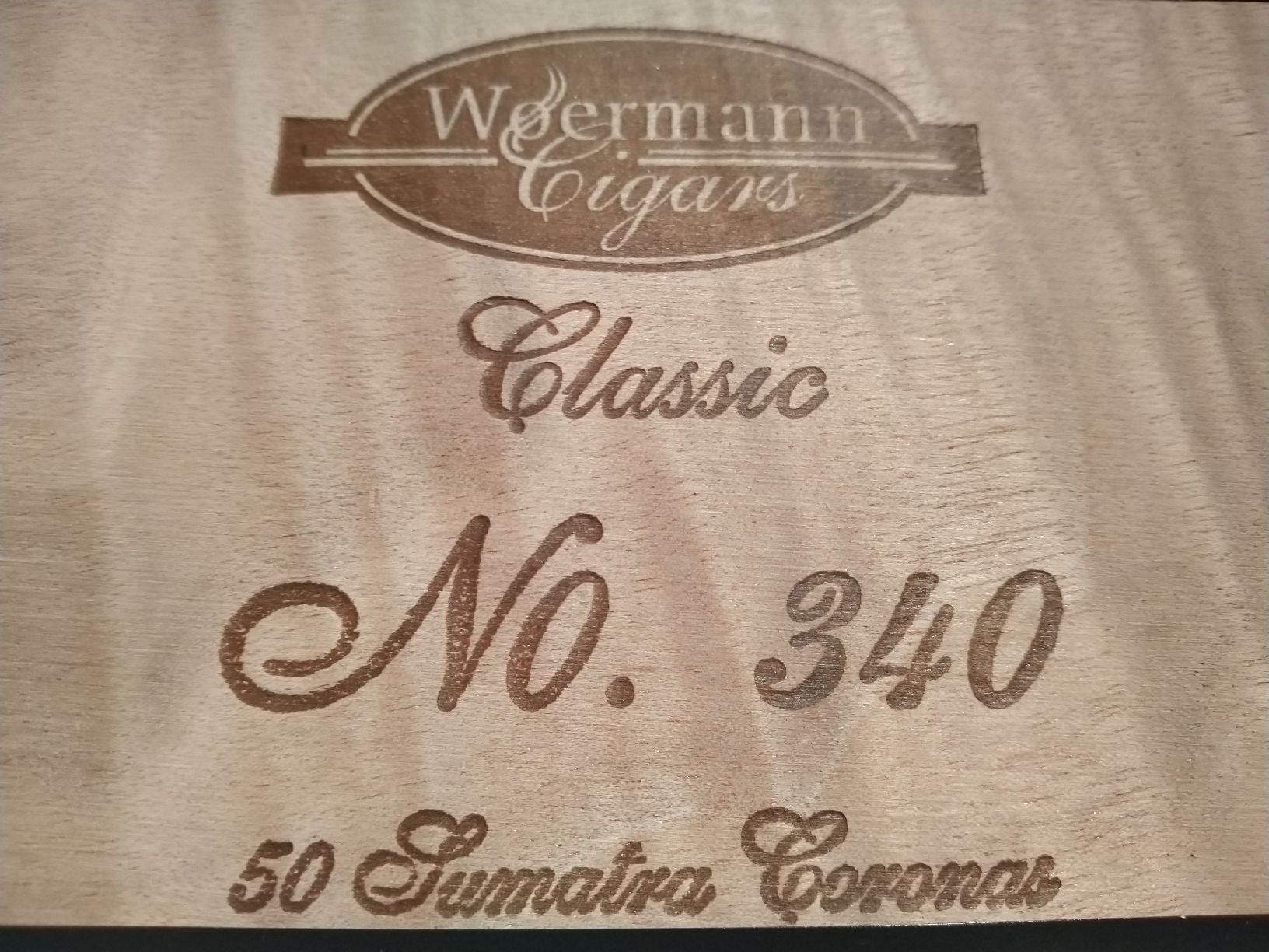 Sigari: 50 Cigars Woermann Classic No.340 Sumatra Coronas – Nuovo (secondo la descrizione) da Weggis venduto da cherry2000 1