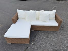 Tolle Rattan - Lounge inkl Kissen