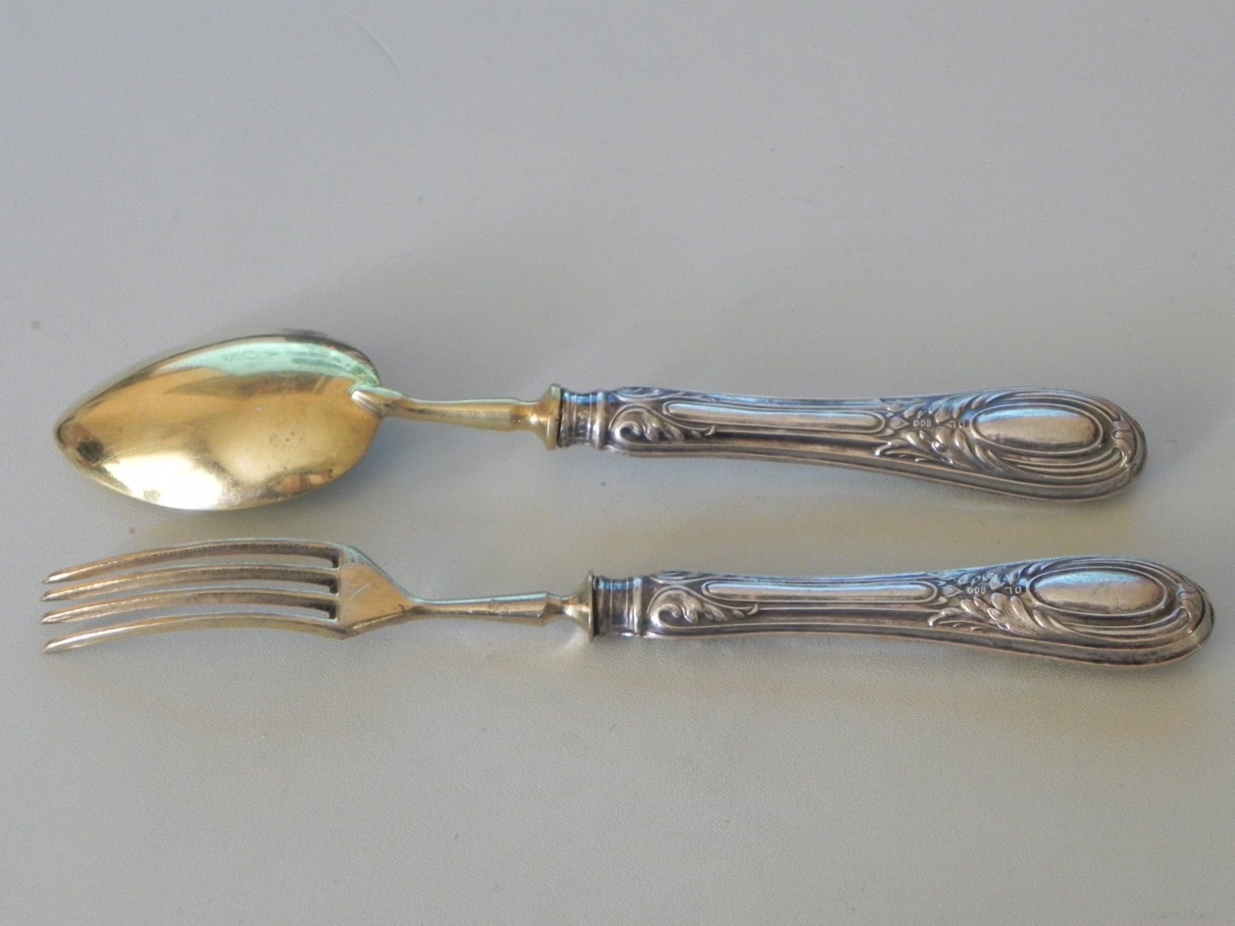 Set di posate: Besteckset 800 Silber / vergoldet – Usato da Minusio venduto da Lory64 1