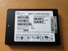HPE SSD 1.92TB SM883 2.5 Zoll SATA 6Gbps Server oder Clients