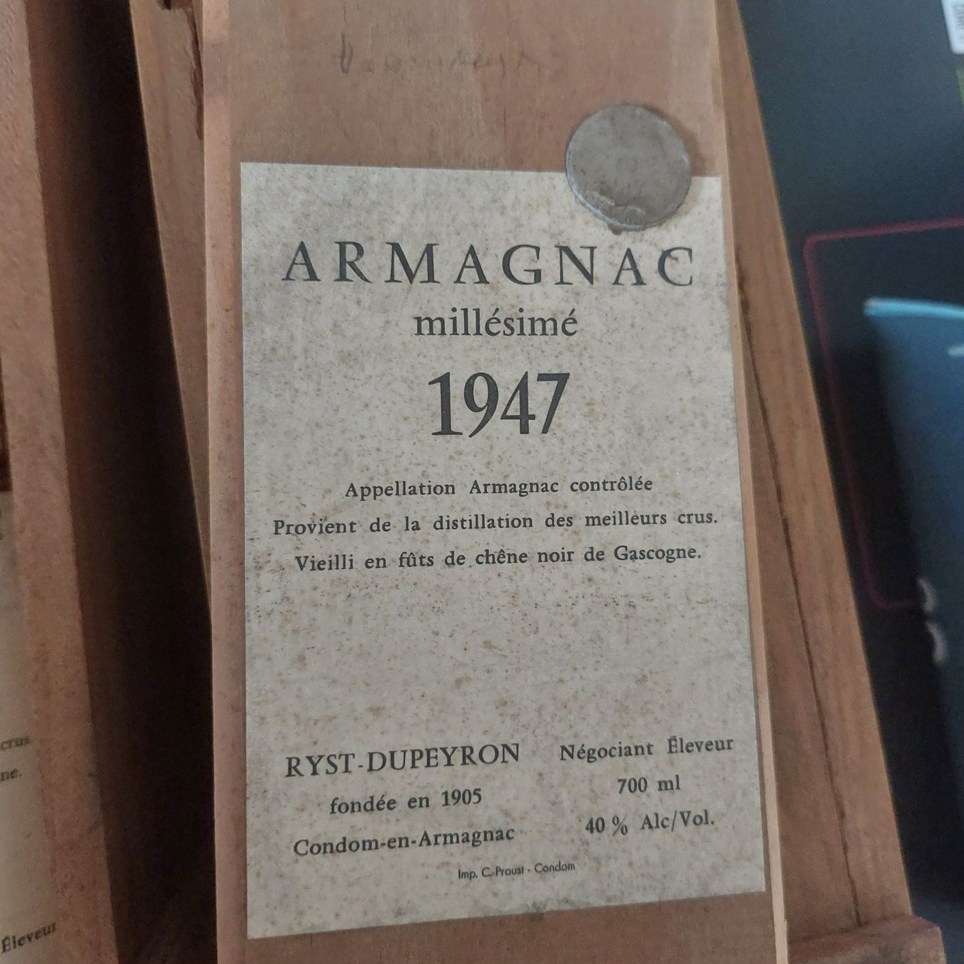 Bevande alcoliche: armagnac dupeyron1947 – Nuovo e nell'imballaggio originale da bougy villars venduto da poupyli68 7