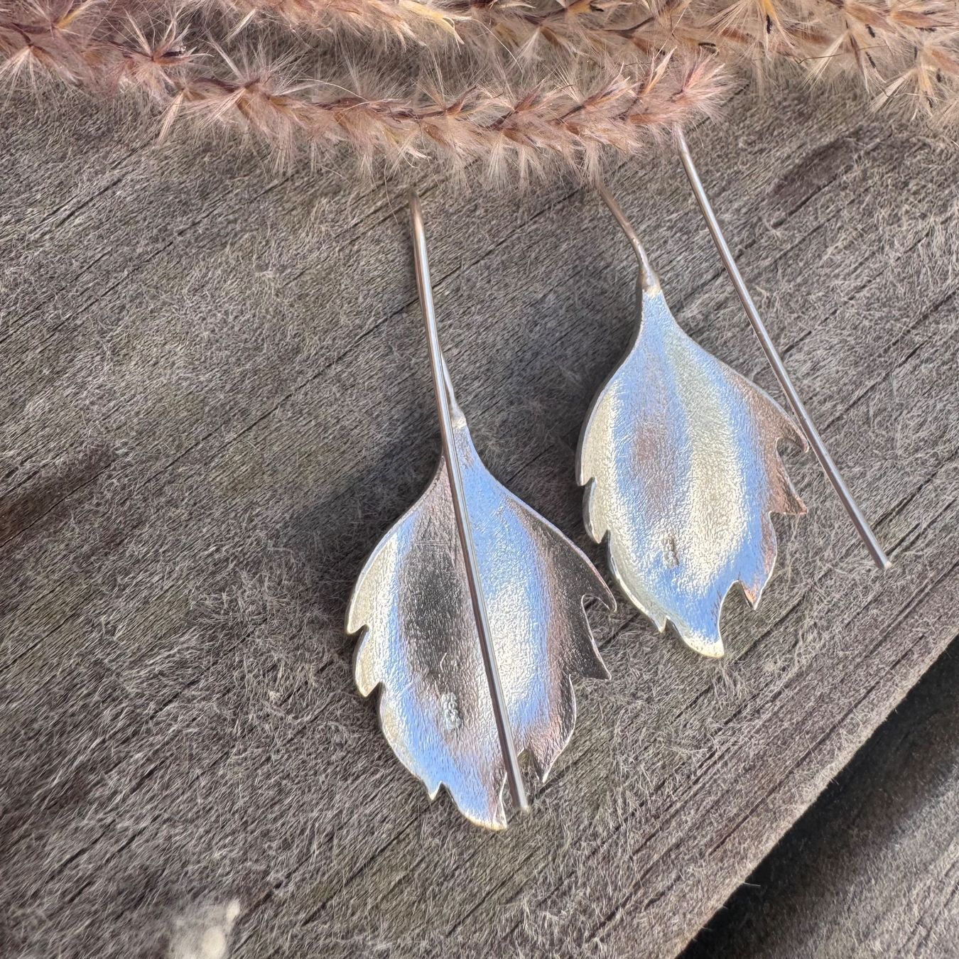 Orecchini pendenti & Orecchini a lobo: Wunderschöne Silber Ohrhänger in Blatt-Form mit Stempel – Nuovo e nell'imballaggio originale da Rombach venduto da Ivreajewels 4