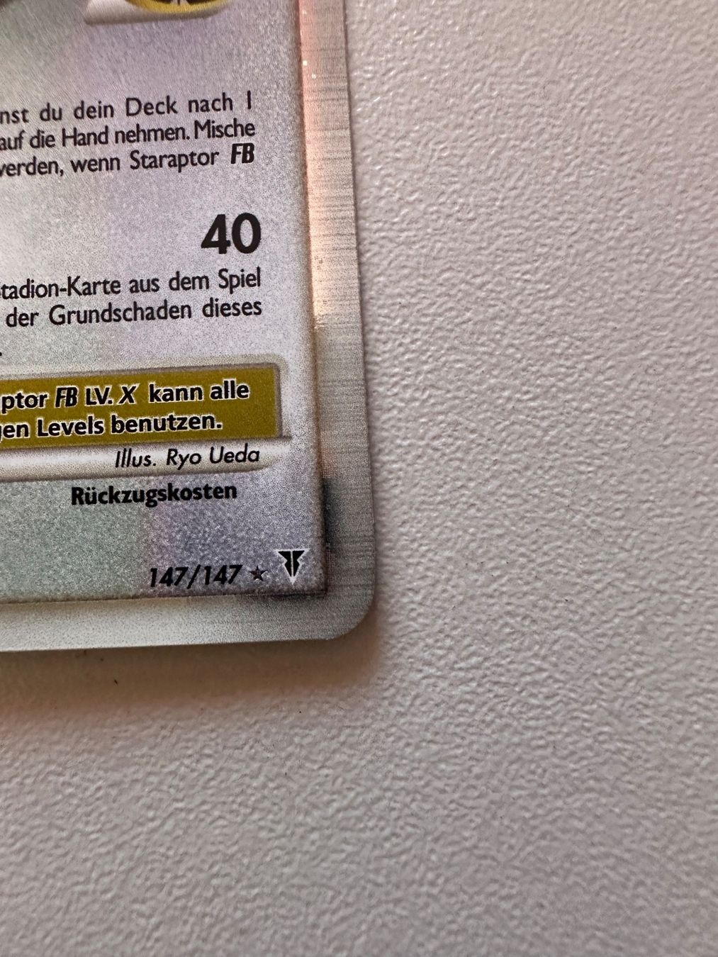 Pokémon Carte collezionabili: Staraptor FB LV.X 147/147 Pokémon Ultimative Sieger – Nuovo (secondo la descrizione) da Vordemwald venduto da MoviesAndGames 4