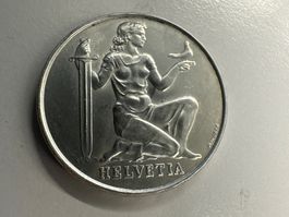 5 Fr. Silber Schweiz Wehranleihe 1936