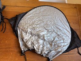 Faltbare Sonnenblende / Reflektor für Kinderwagen