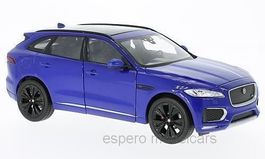 Jaguar F-Pace seit 2016 dunkelblau met.       1:24 von Welly