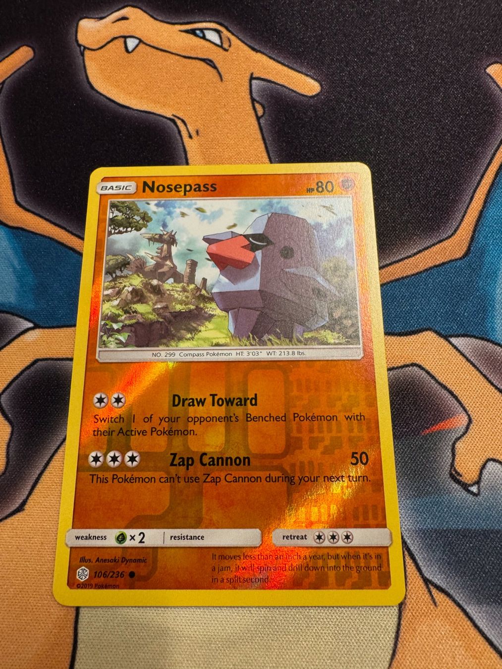 Pokémon Sammelbilder & Trading cards: Nosepass (CEC 106) - Reverse Holo - Cosmic Eclipse – Neu (gemäss Beschreibung) aus Bülach von Pfrenzel