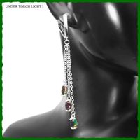 Einzigartige schwarze Opal Ohrhänger 925 Silber