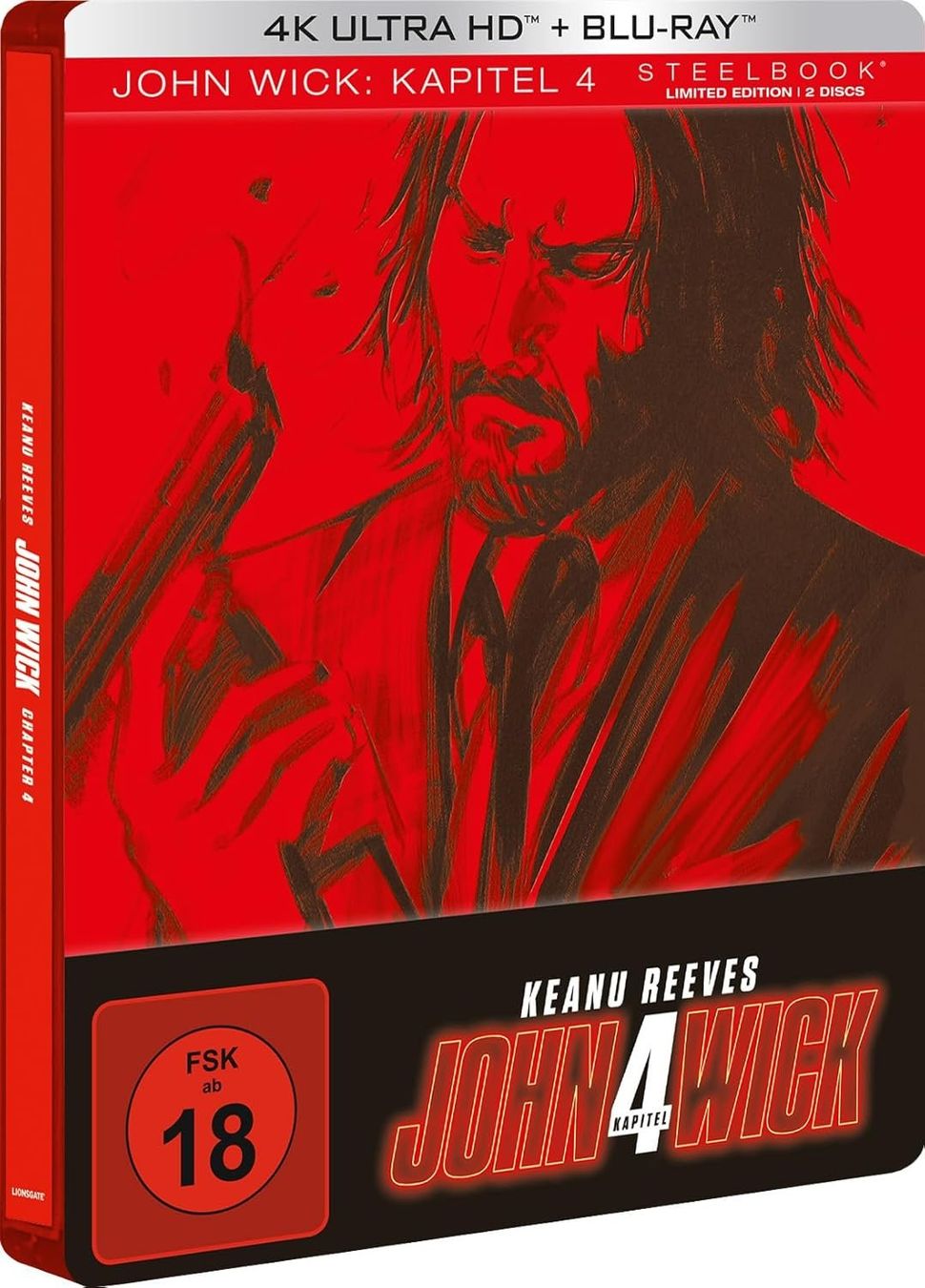 Tutti i DVDs: Blu - ray - John Wick: Kapitel 4 - 4K + Blu-ray – Nuovo e nell'imballaggio originale da Dübendorf venduto da 13geister