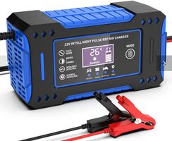 Batterieladegerät 12V 6A LCD intelligent Auto Motorrad Blei