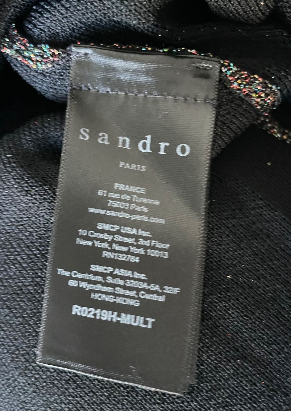 Sandro Vestiti: Sandro Glitzer Stretch Party Kleid Cocktail Kleid – Nuovo (secondo la descrizione) da Zürich venduto da Sarazrh 6