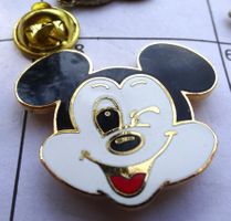 Pin Comics Kopf von Micky Maus