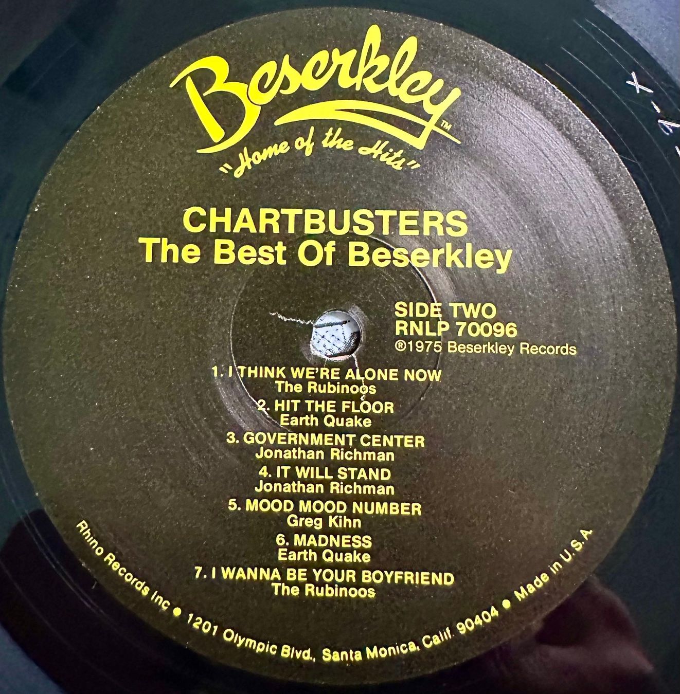 Vinyles: Various - Chartbusters Beserkley//LP: VG++; Sleeve: NM – D'occasion à Zürich par saltbee 3