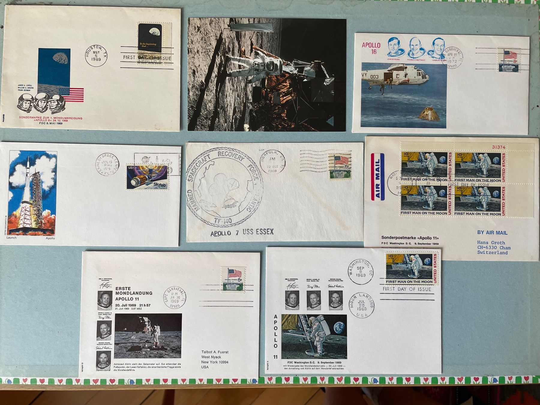 Tutti i francobolli: 22 FDC NASA Apollo Programm Weltraumfahrt – Usato da Zürich venduto da stzepp