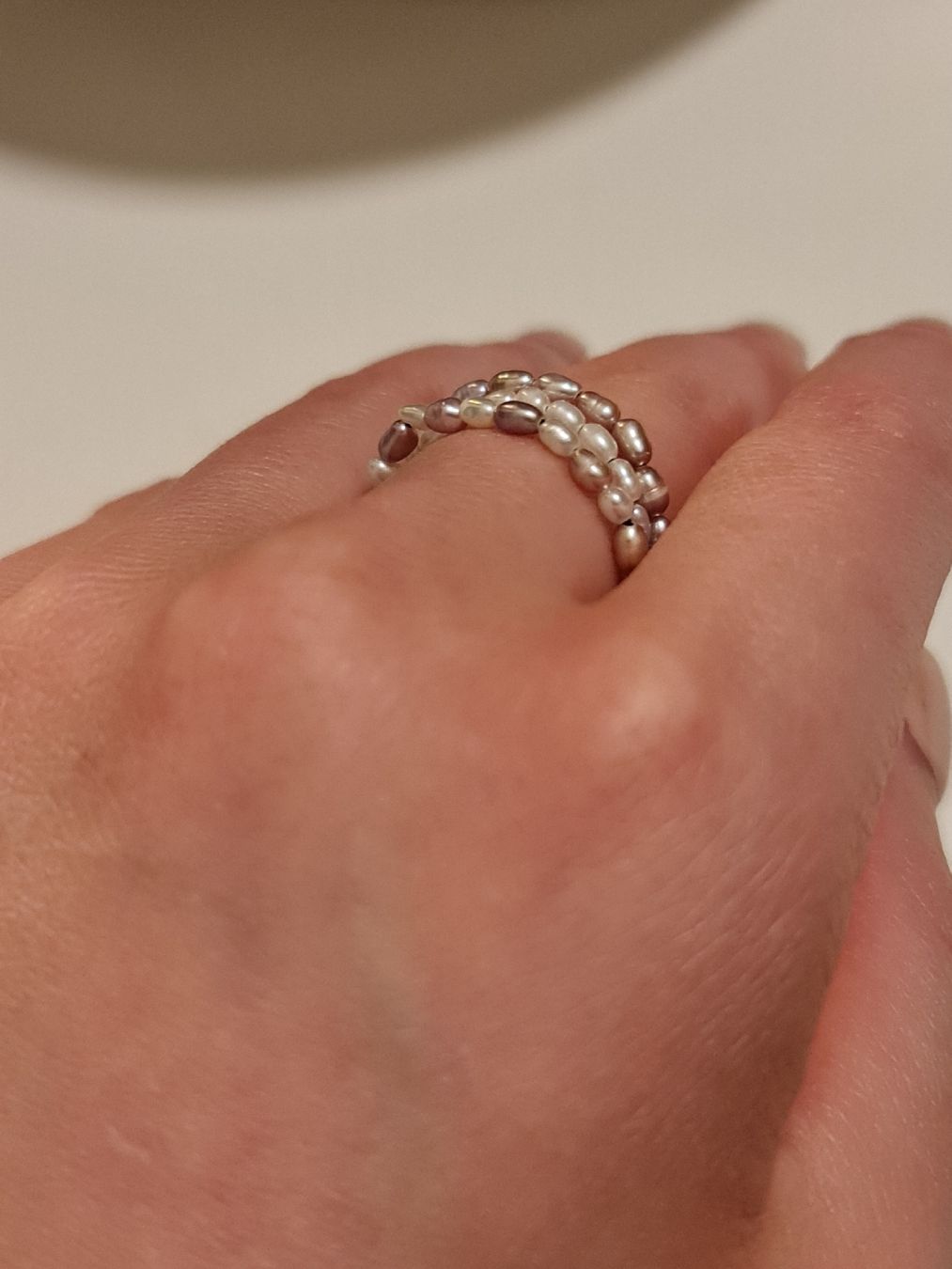 Ringe: Handgefertigte Perlen Ring (Reisform) Süsswasserperlen – Neu und originalverpackt aus Kriens von Jul_8D 6