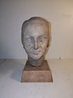 Frauenbüste, aus Ton, Kunstobjekt, Skulptur. (nov572)